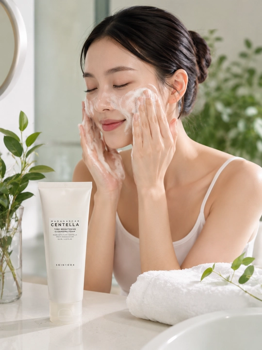 Yuzni yorituvchi va chuqur tozalovchi gel-ko'pik SKIN1004 125 ml