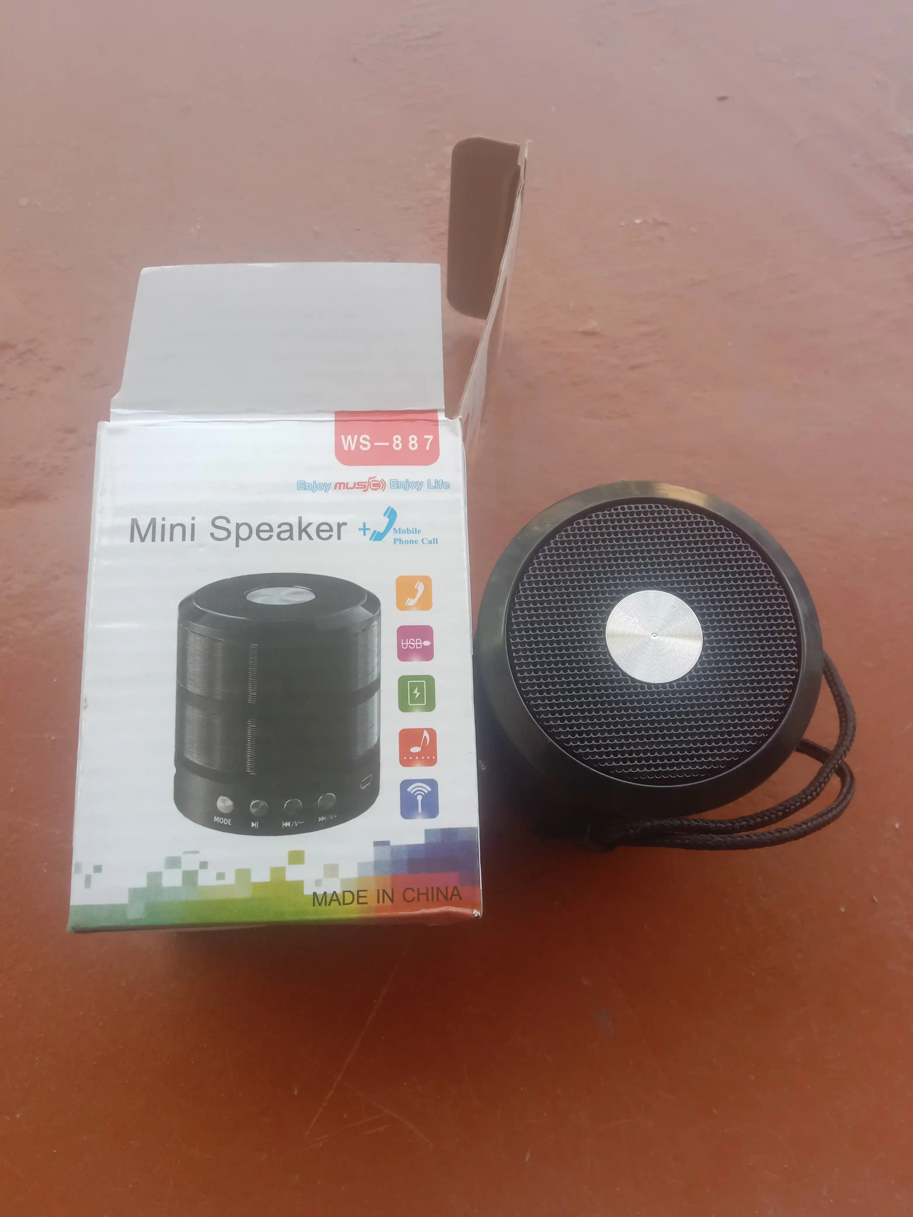 WS-887 Mini Kolonka USB, Bluetooth kalonka, sifatli kalongka