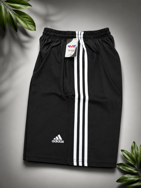 Erkaklar uchun sport shortigi Adidas uslubida, cho'ntakli, rezinkali belbog'li - 