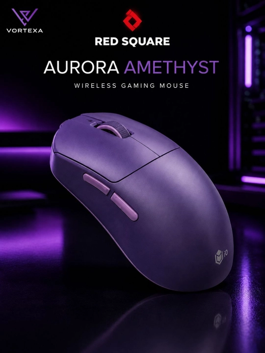 Red Square Aurora simsiz sichqoncha, 2.4 GHz, 3 xil rang (Amethyst / Ice Cream / Light) - 