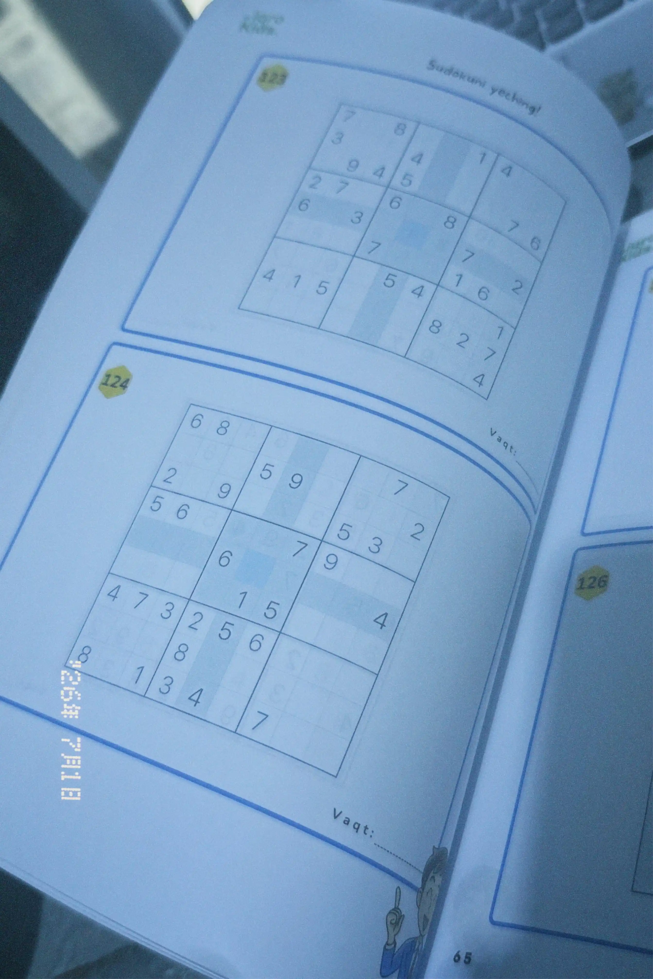 Sudoku – mantiqiy boshqotirmalar