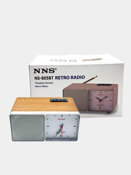Analog soat funksiyasi FM radio va Bluetooth funksiyali MP3 karnaylarga ega retro