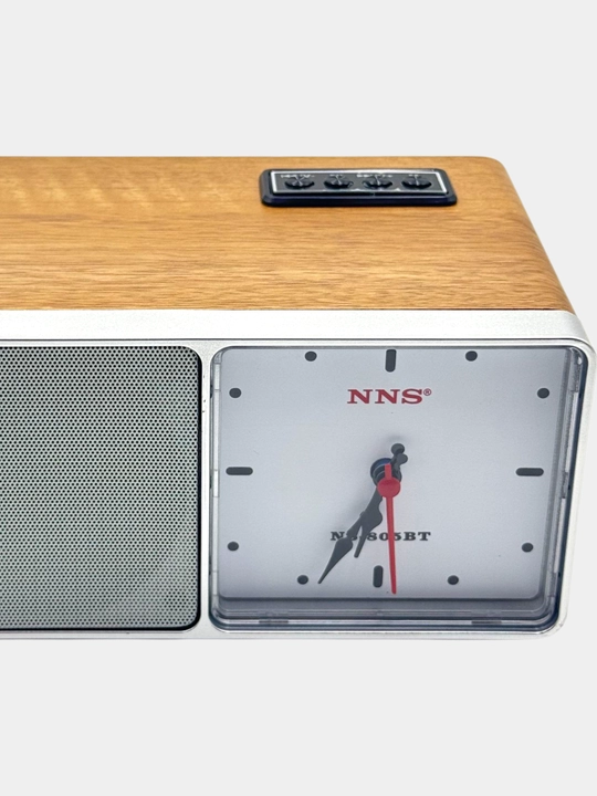 Analog soat funksiyasi FM radio va Bluetooth funksiyali MP3 karnaylarga ega retro