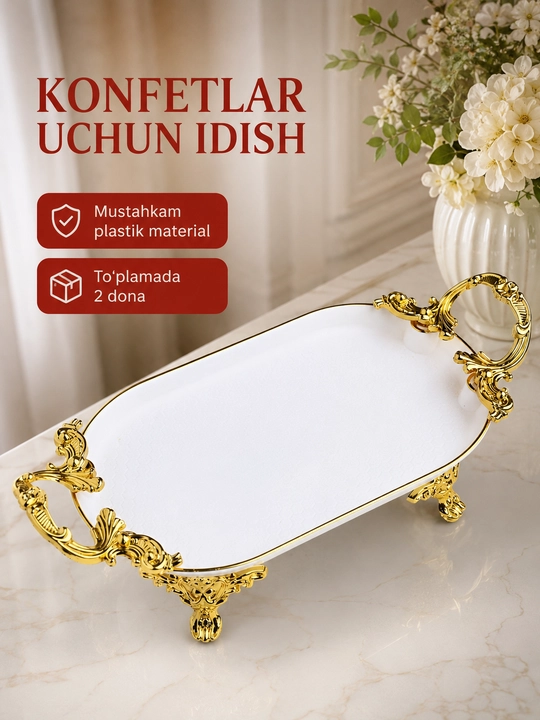 2 dona Shirinliklar, salat va gazaklar uchun idish, Bogema plastikdan, servirovka idishi - 