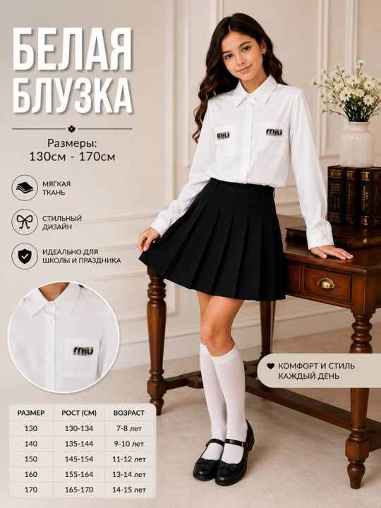 Белая блузка