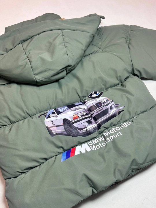 Детская куртка BMW, зимняя одежда для детей, куртка для мальчиков, куртка