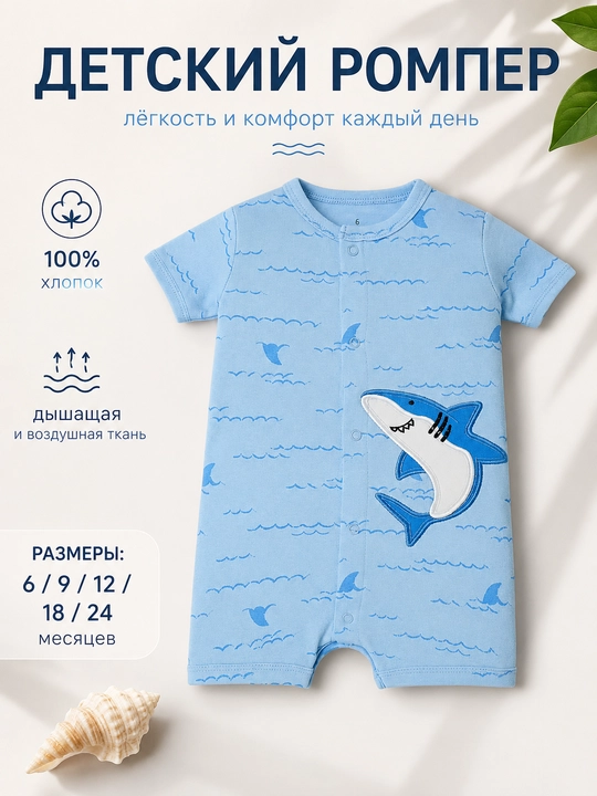 Боди комбинезоны для детей, из хлопка, ромперы - 