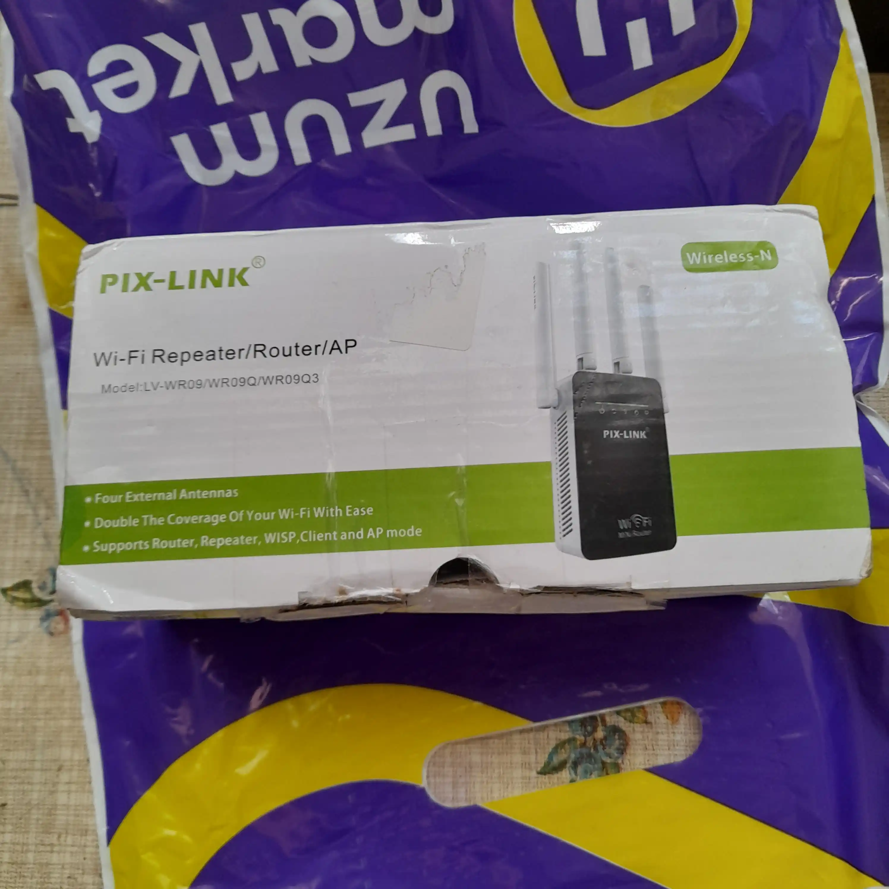 Усилитель сигнала Wi-Fi мини-роутер, репитер 3 в 1 Pix-link LV-WR09