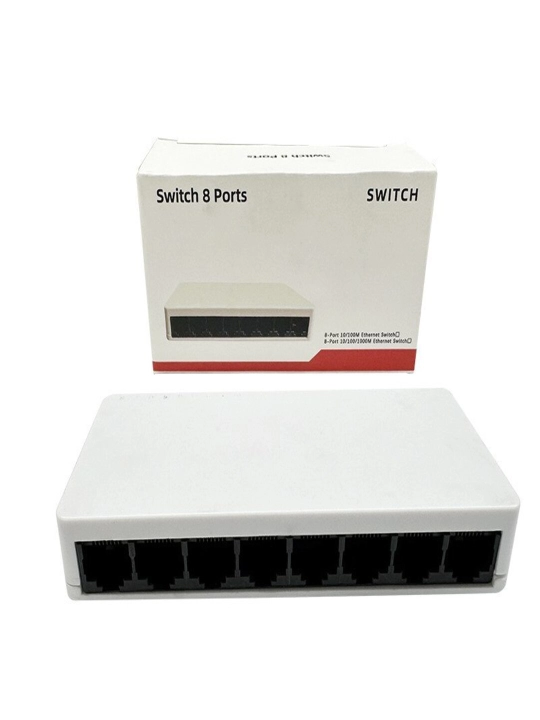 Коммутатор сетевой RJ45 5/8 портов, Ethernet Switch, LAN для дома, офиса и IP-камер