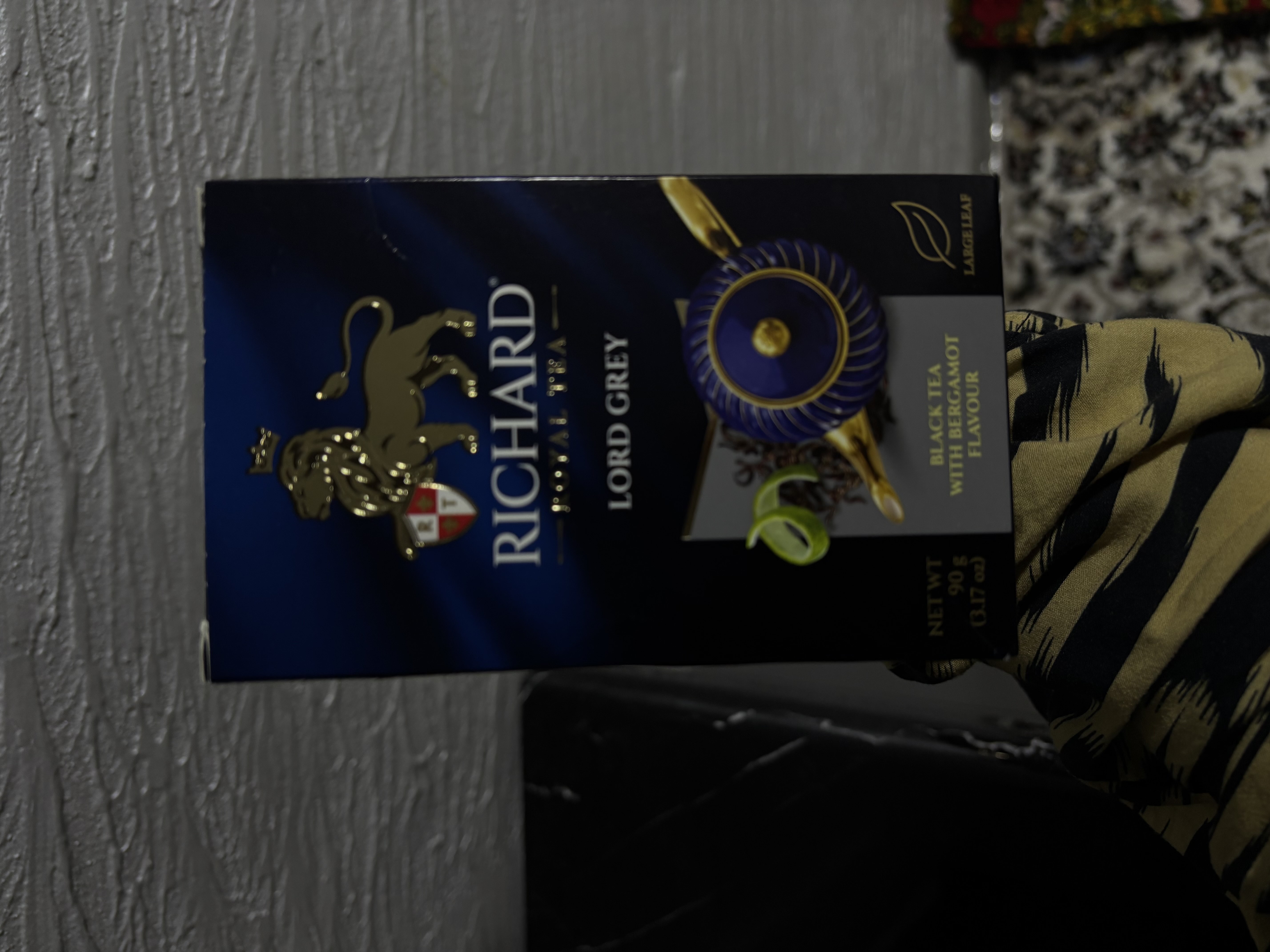 Qora choy bargli Richard "Lord Grey", 90 g