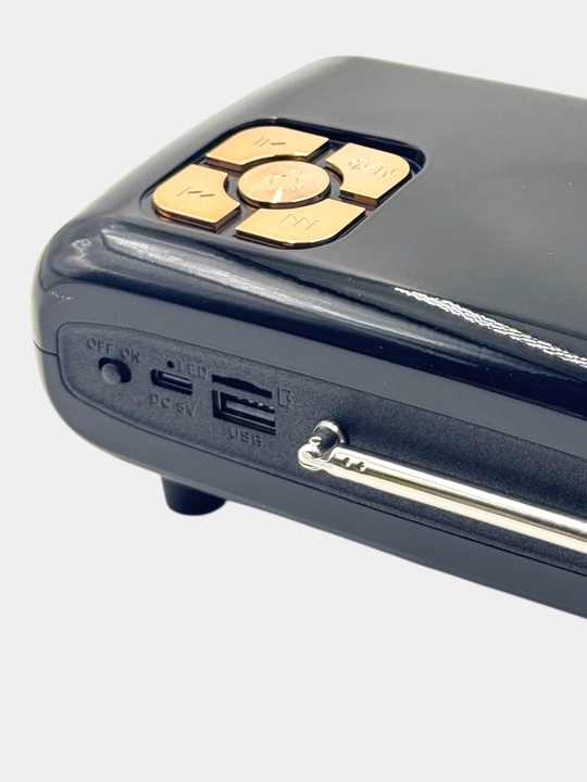 Ko'p funksiyali simsiz Bluetooth karnay va stol elektron soatili radio