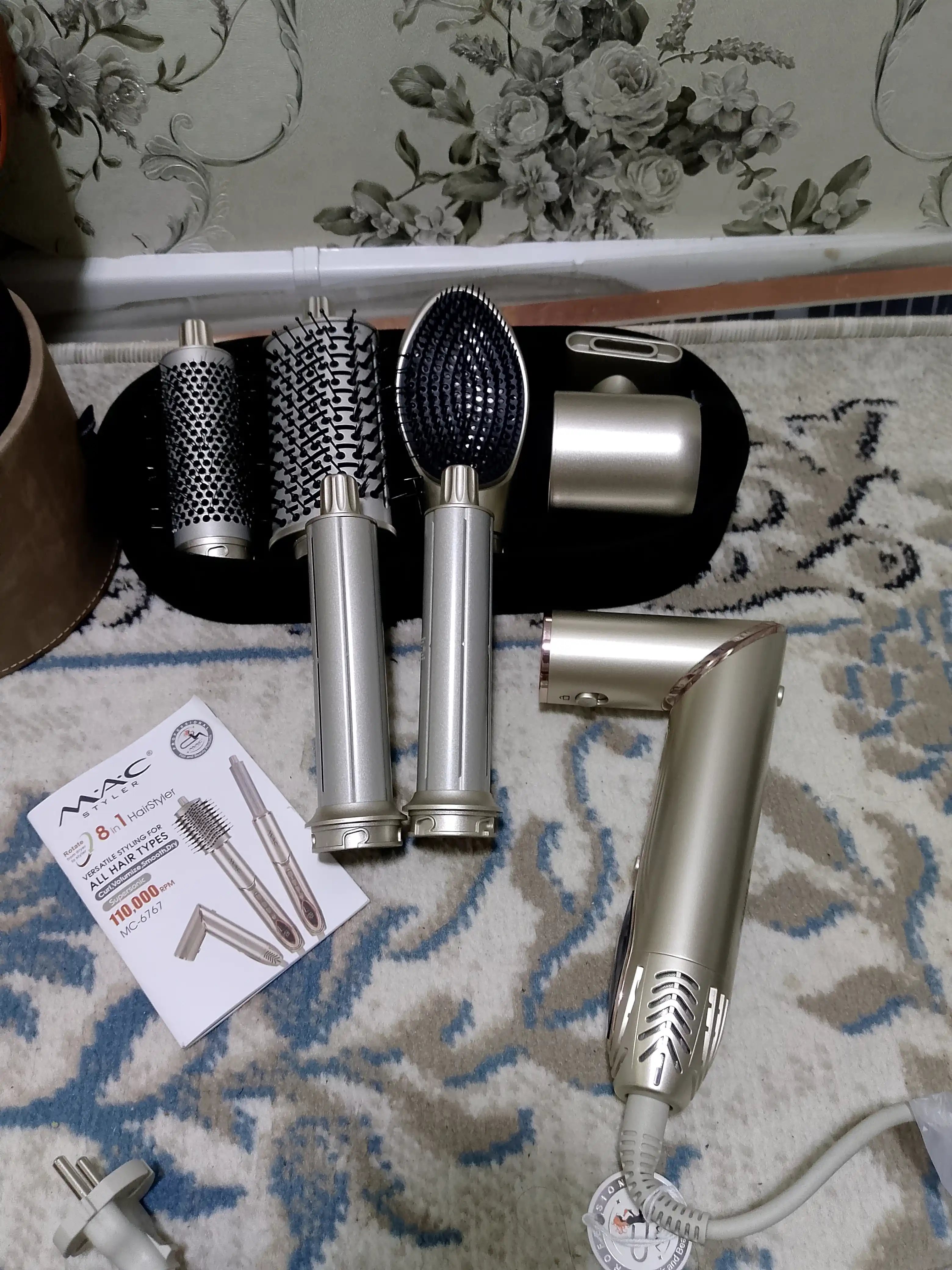Фен стайлер Dyson MAC-1600W, дайсон для укладки волос, 8 в 1, с LED дисплеем