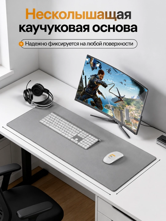 Коврик для мыши игровой, компьютерный, большой, нескользящи, коврик для мышки в офиса дома