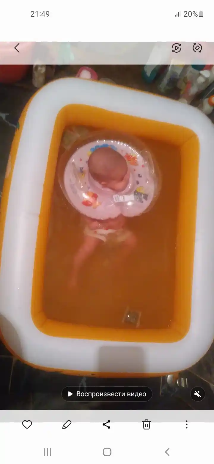 Бассейн Baby Pool, 110×85×35 см, мягкое дно, для детей