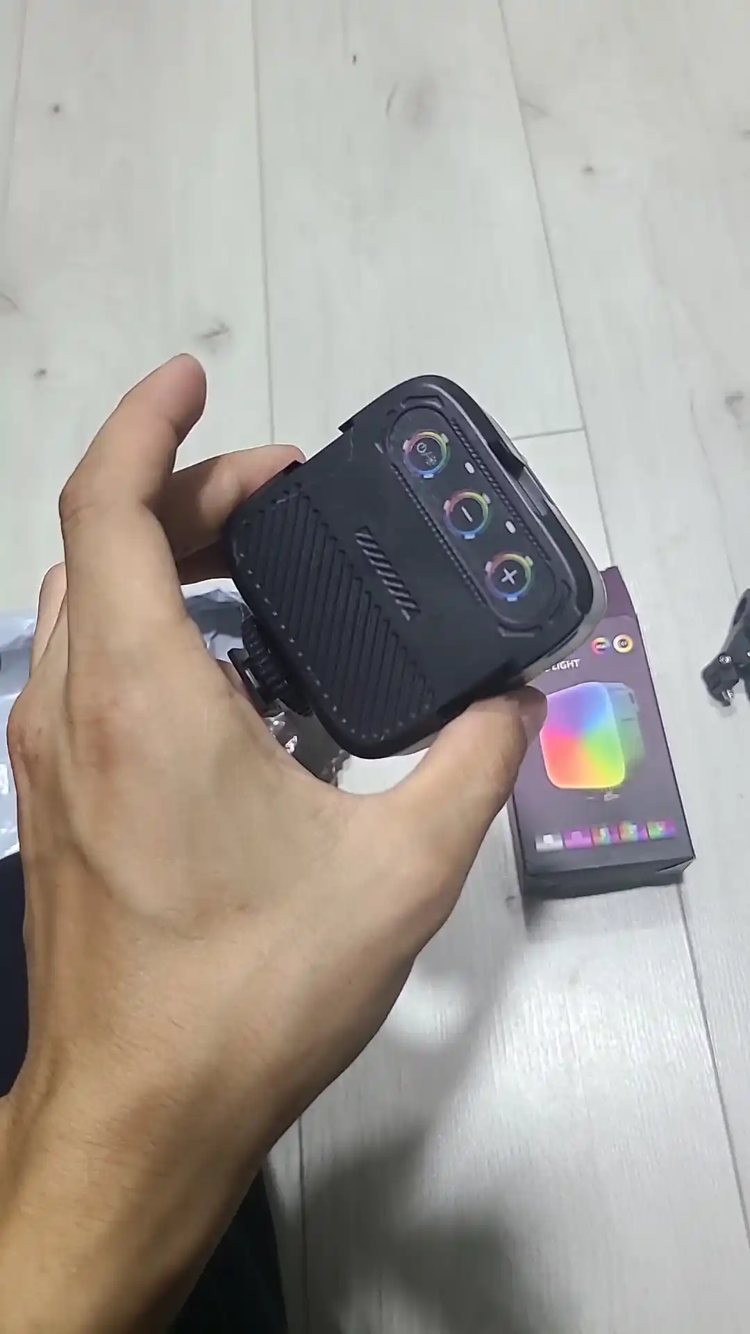RGB Video Yoritgich – 360° RGB, Type-C, TikTok, YouTube va Foto Suratga Olish uchun
