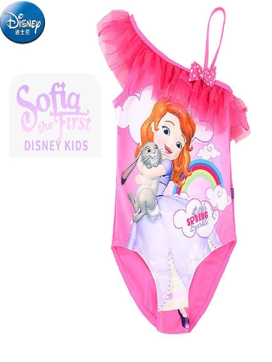Disney Sofia the First qizlar uchun bir bo‘lak cho‘milish kiyimi - 