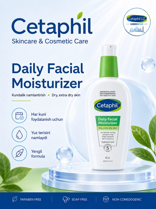 Увлажняющий крем для лица CETAPHIL Daily Facial Moisturizer, 88 мл - 