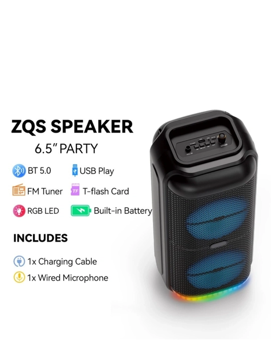 Караоке колонка Bluetooth с микрофоном, для прослушивания музыки ZQS 4290, 8122, Q8, 4239