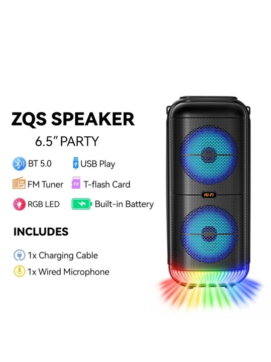 Караоке колонка Bluetooth с микрофоном, для прослушивания музыки ZQS 4290, 8122, Q8, 4239