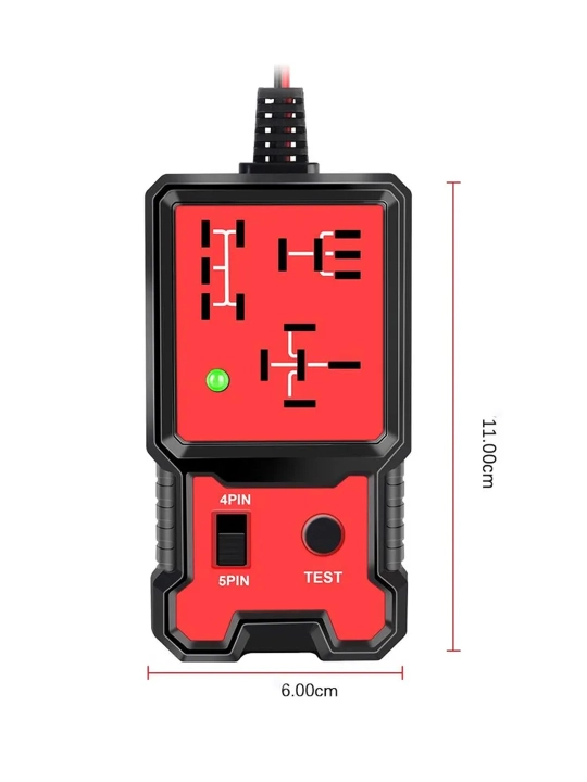 Тестер реле автомобильный 12V 4PIN 5PIN диагностический с LED-индикатором