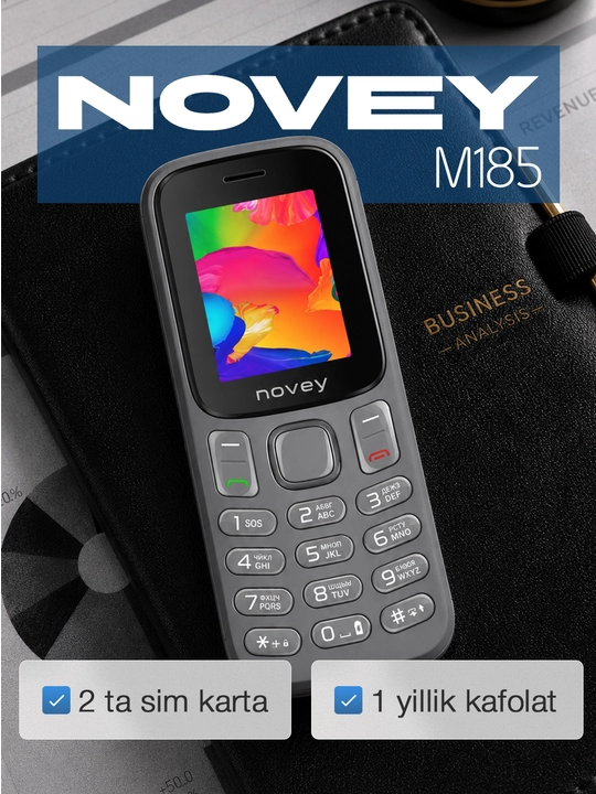 Кнопочный телефон Novey M185, мини, радио, без камеры, Dual SIM - 