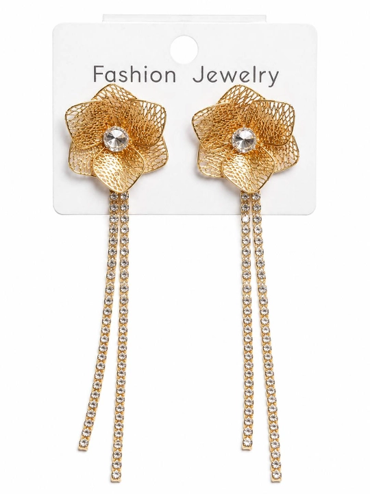 Серьги для девочек с камнями Swarovski - 