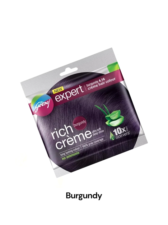 Крем-краска для волос без аммиака с алоэ вера Godrej Expert Rich Creme