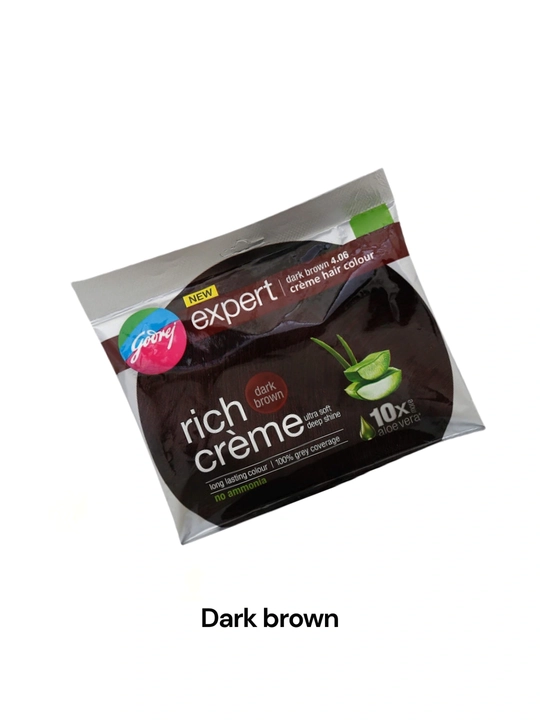 Крем-краска для волос без аммиака с алоэ вера Godrej Expert Rich Creme