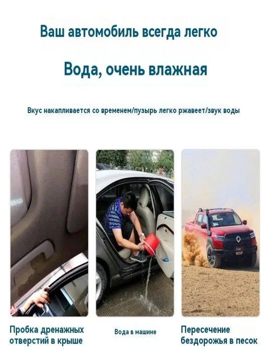 Щетка для чистки дренажа автомобильного люка и дверей 2 м -  5 м -