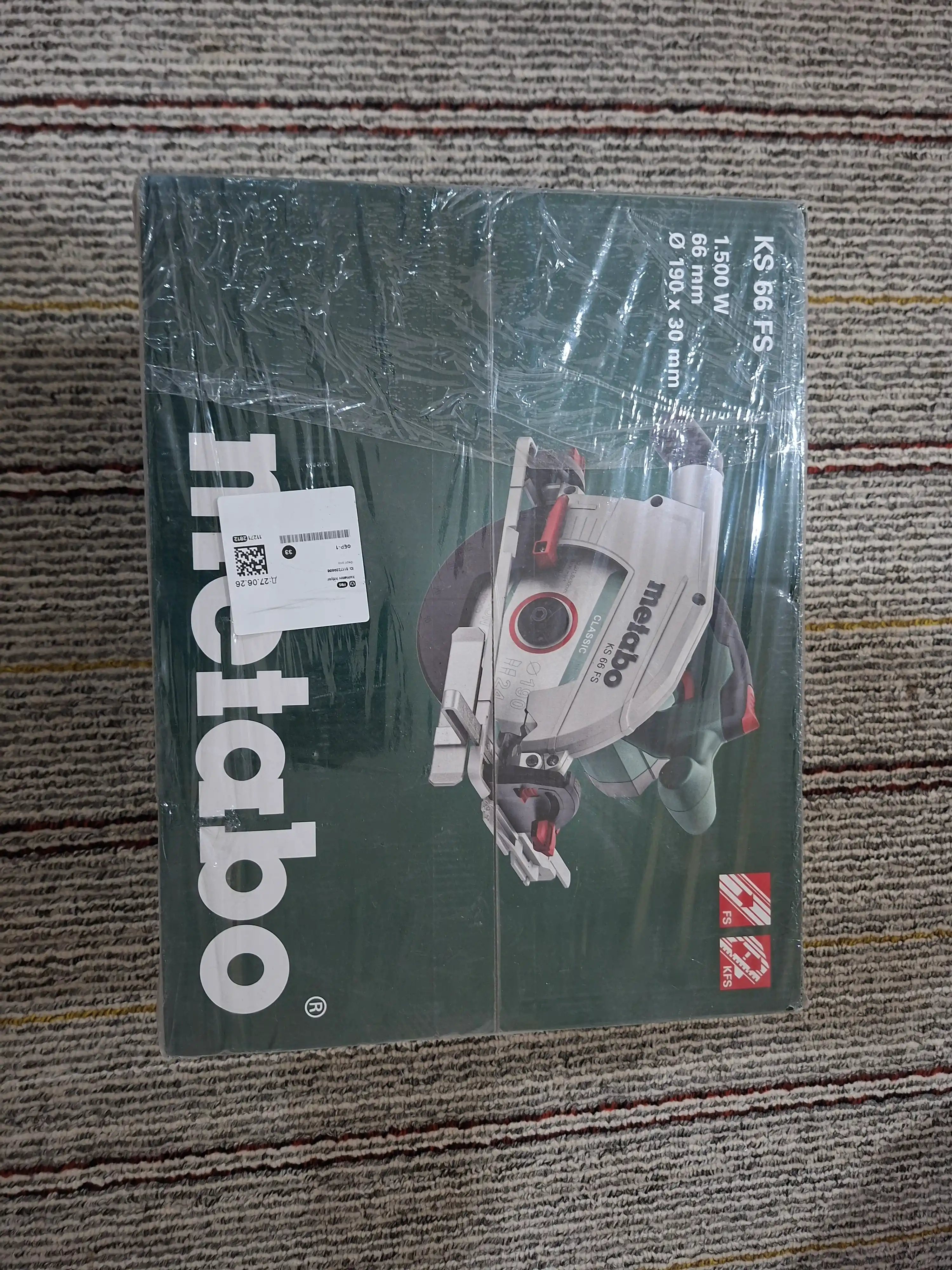 Qo'lda dumaloq arra Metabo KS 66 FS 601066000