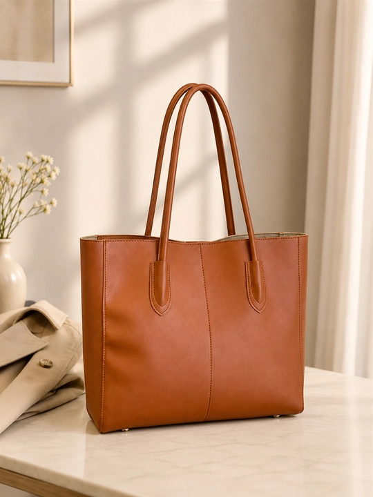 Ayollar uchun katta shopper sumka, PU charm tote, ish va hujjatlar uchun