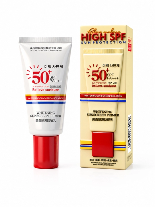 Quyoshdan himoyalovchi CO-E oqartiruvchi namlantiruvchi SPF50 PA kremi