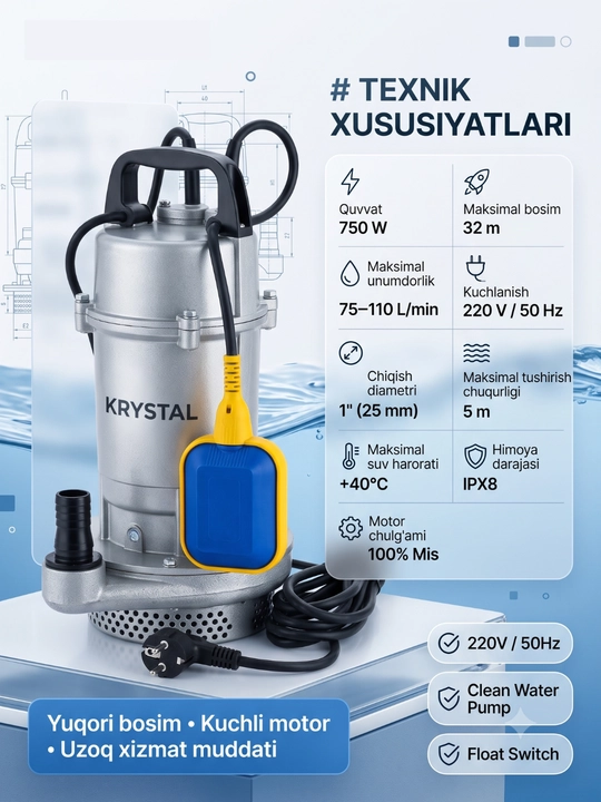 Drenaj nasosi, 0.37-1.8 kva, Suv nasos, Yer osti suv nasos, Suv nasoslar, drenaj nasoslari
