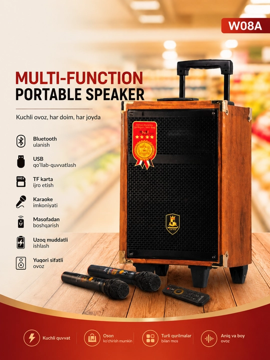 BQ8 va BQ12 — Bluetooth kalonkalar oilaviy musiqa va dam olish uchun - 