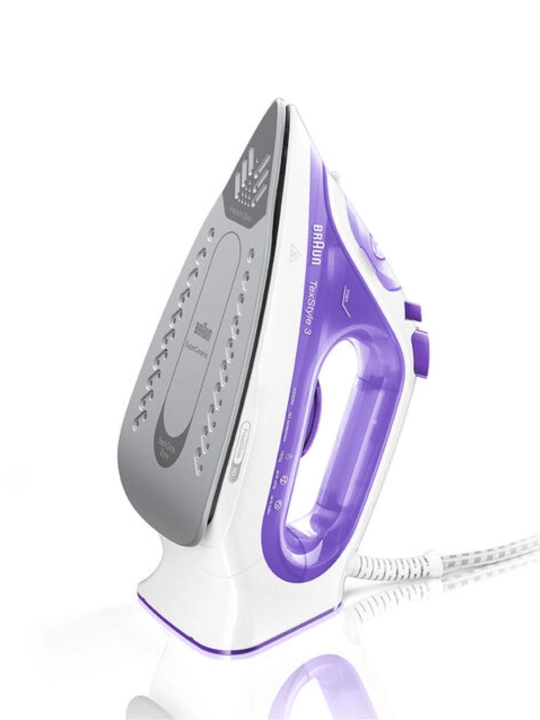Braun SI3042VI TexStyle 3 bug‘li dazmol, 2350 Vt, 160 g/min bug‘ zarbasi