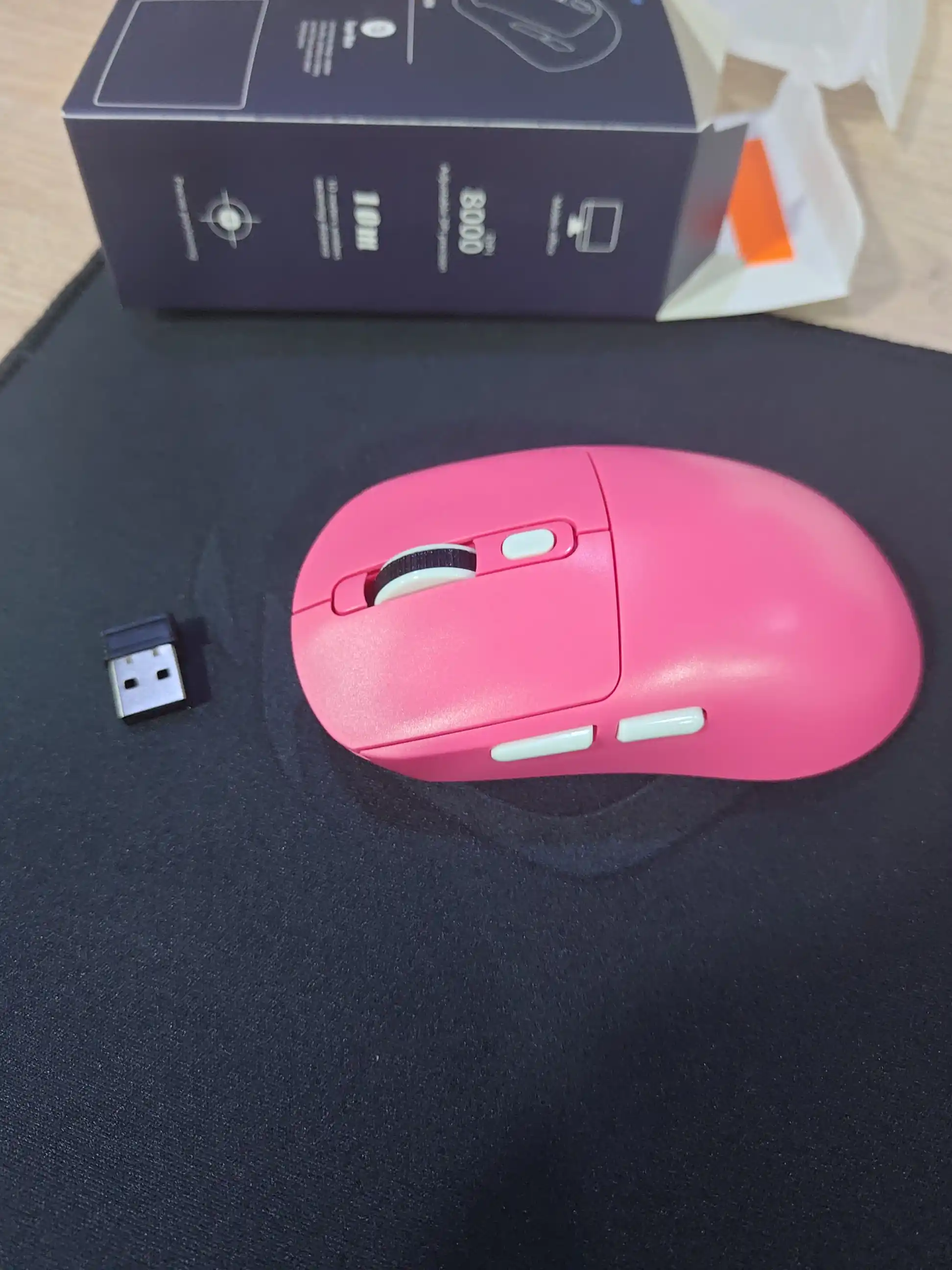 Simsiz Sichqoncha PRO 8000 DPI Bluetooth + 2.4GHz + Type-C
