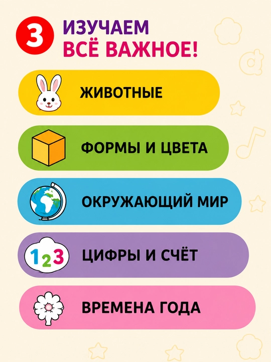 Bolalar uchun "Gapiruvchi kitob" rivojlantiruvchi interaktiv kitobi, doska va marker bilan