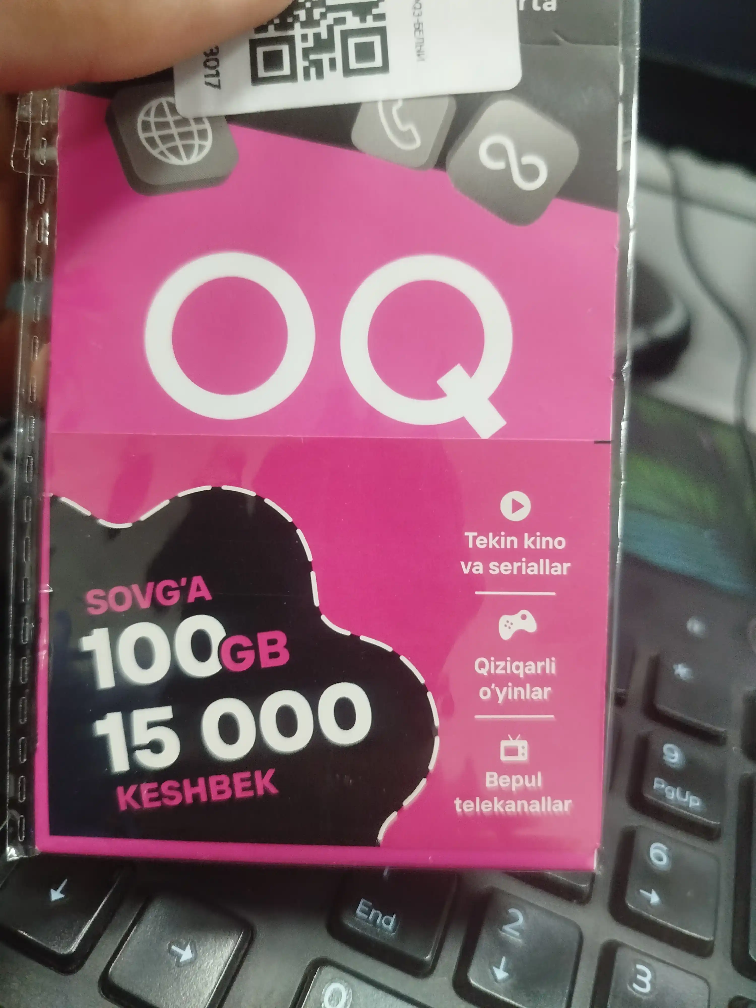 SIM-карты OQ для всех типов мобильных телефонов, 100 ГБ бонус + 15000 бонус