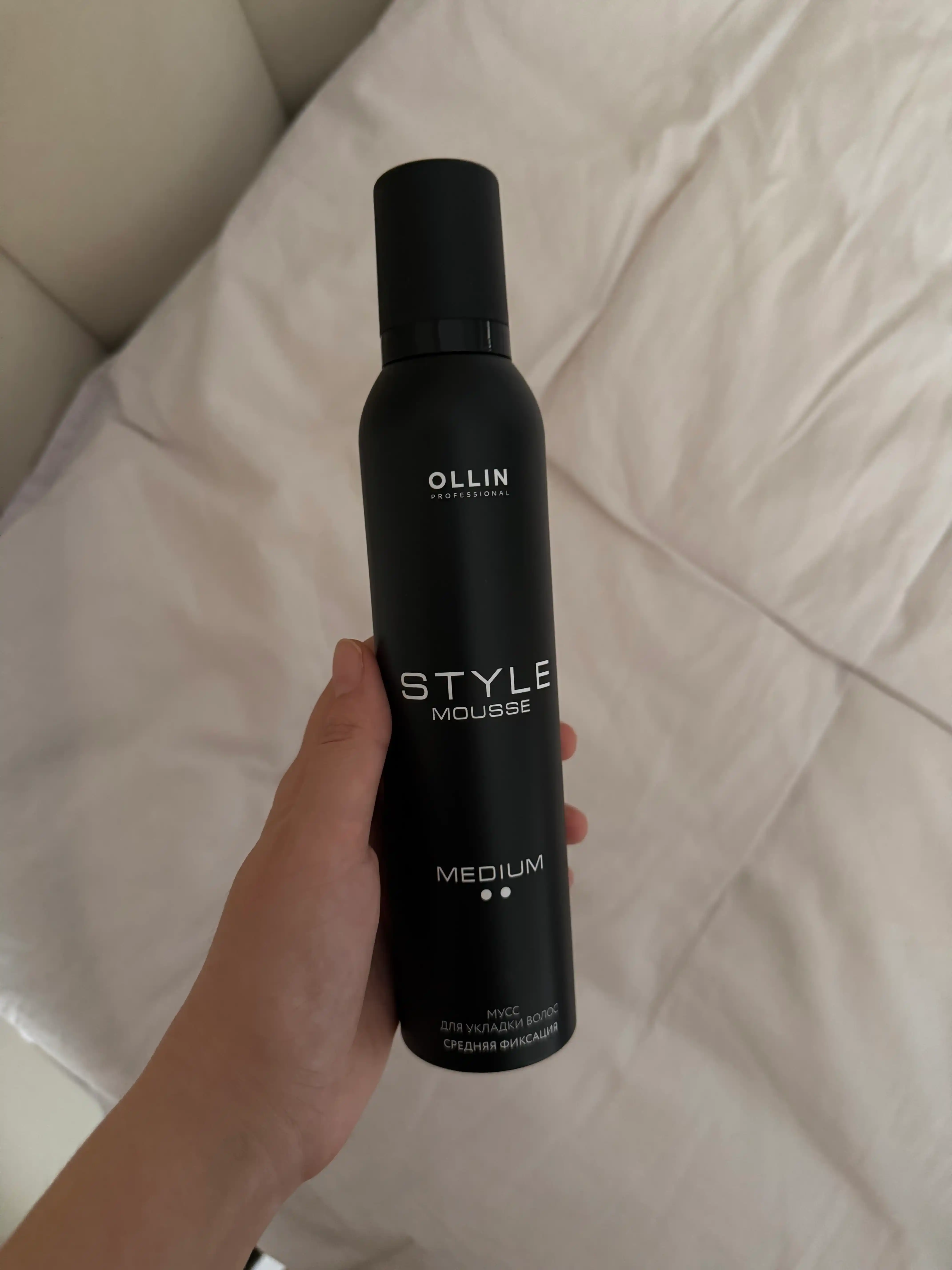 Ollin Professional Style soch turmaklash uchun muss, hajm va fiksatsiya, 250 ml