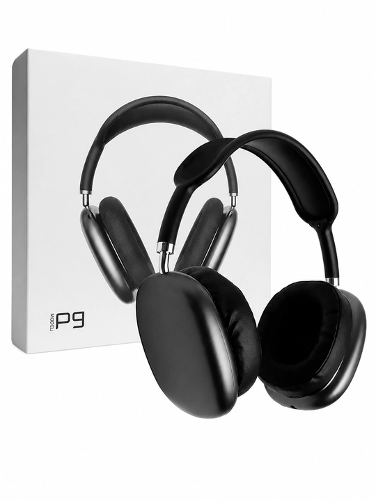 Беспроводные наушники Bluetooth P9 — с микрофоном, изменяемый размер, поддержка SD-карты, мощный басс, длительная работа - 