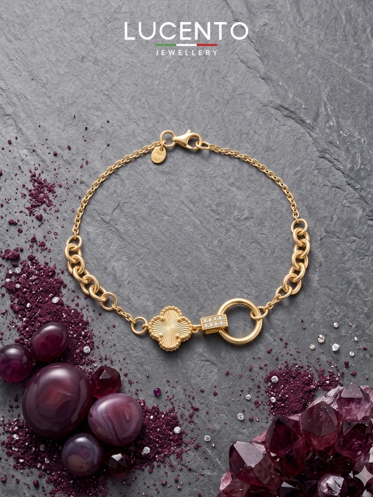 Золотой браслет Lucento Jewellery, золото 585 пробы