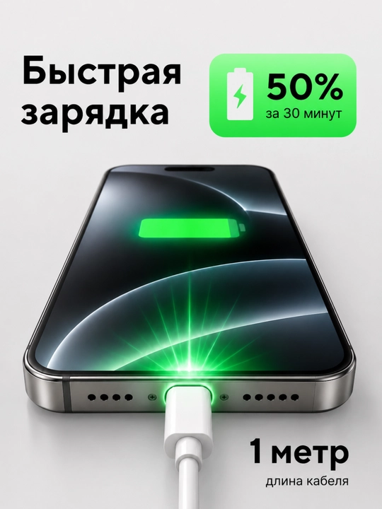 IPhone uchun quvvatlash to‘plami, adapter, Lightning kabeli | 20W tez quvvatlash