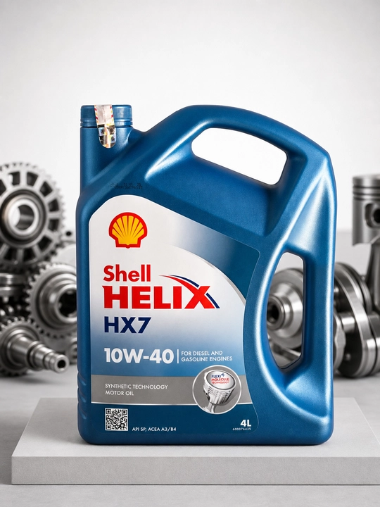 Моторное масло Shell Helix HX7 10W-40, синтетическая технология, 4л - 