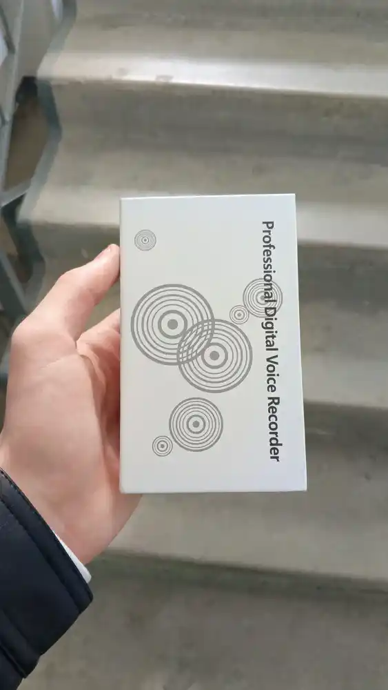 Mini magnitli diktofon ovoz yozish uchun, 8/16 GB, 100 soatgacha ishlaydi