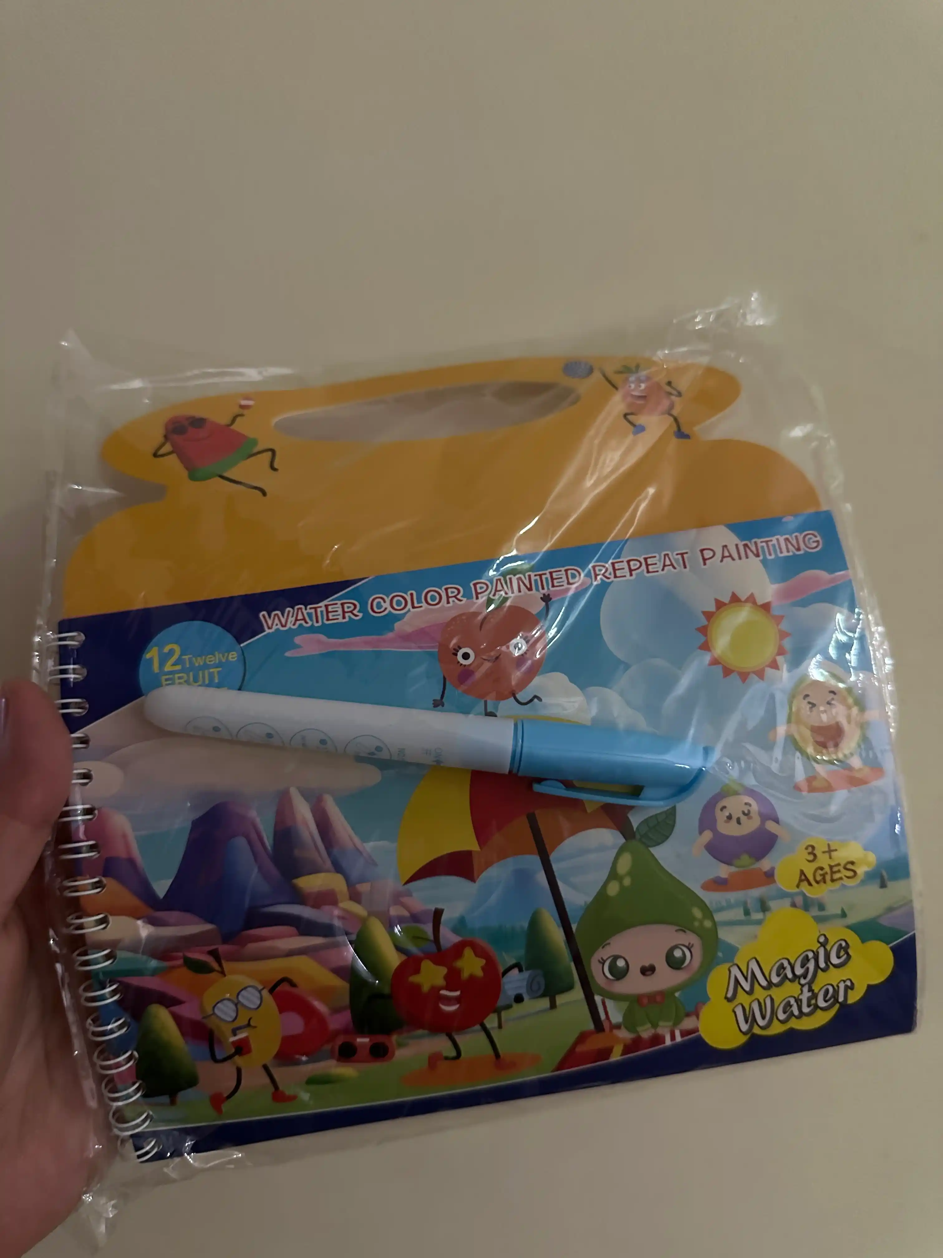 Magic Water suvli raskraska kitobi, qayta ishlatiladigan suv bo`yash kitobi marker bilan