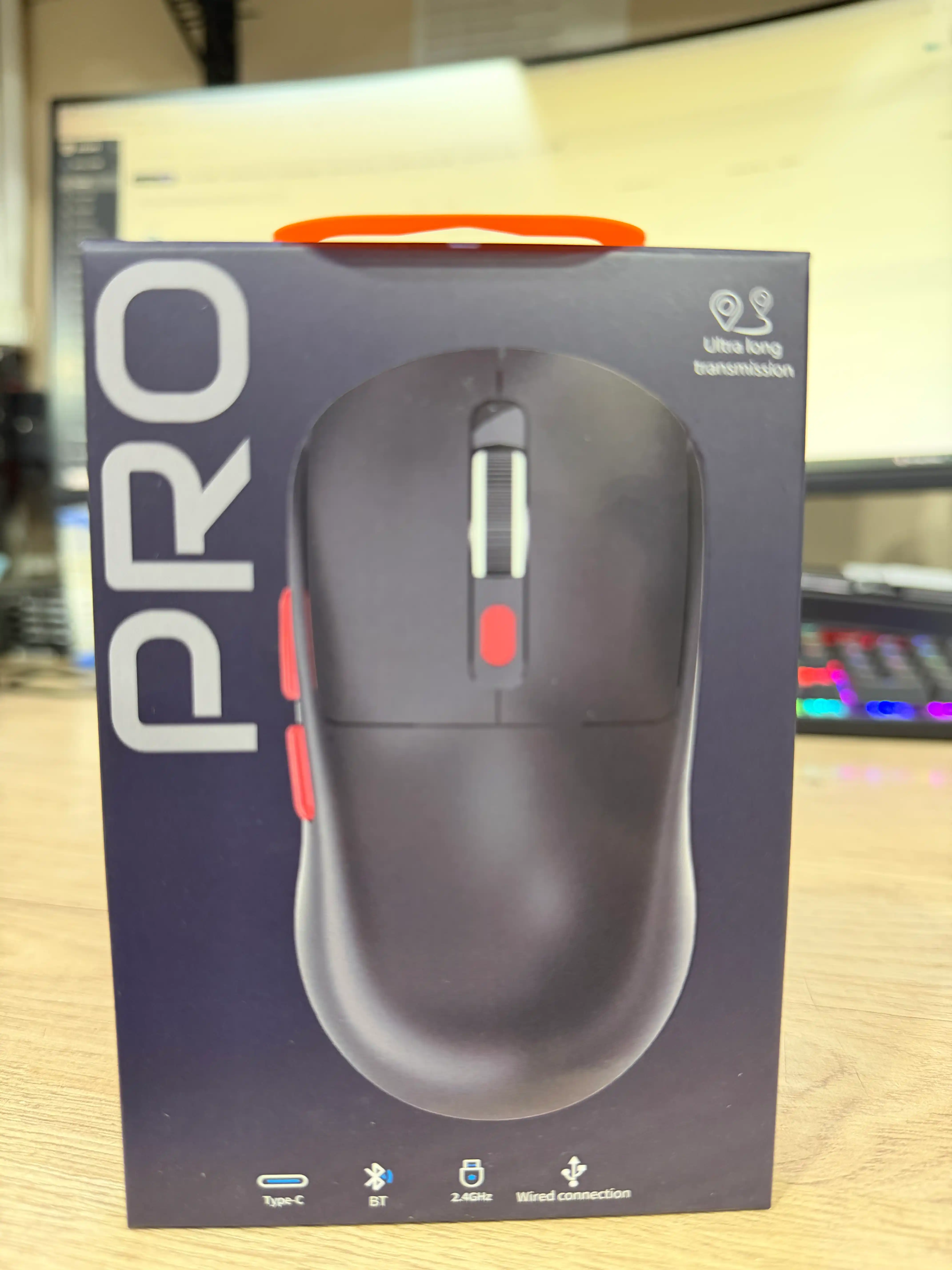 Simsiz Sichqoncha PRO 8000 DPI Bluetooth + 2.4GHz + Type-C