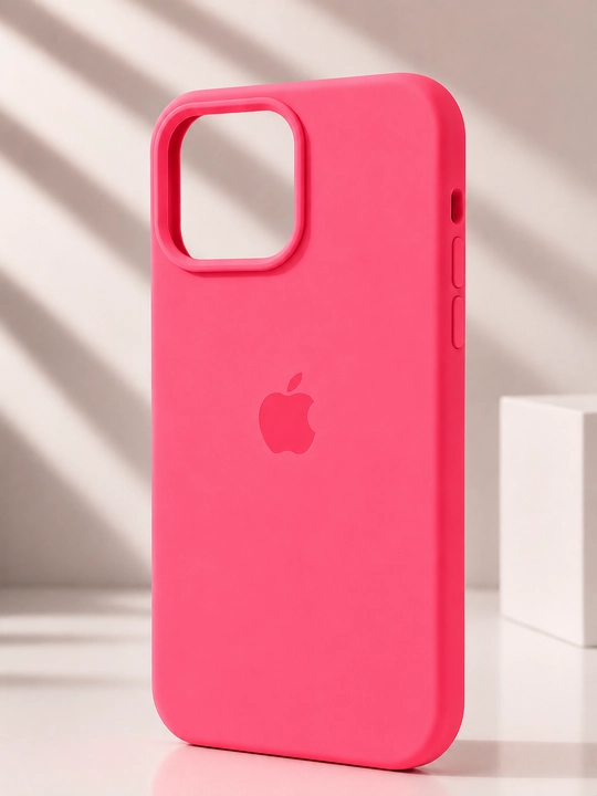IPhone15/16ProMax uchun Premium Soft Touch silikon g'ilof, ichki mikrofiber qoplamali - 