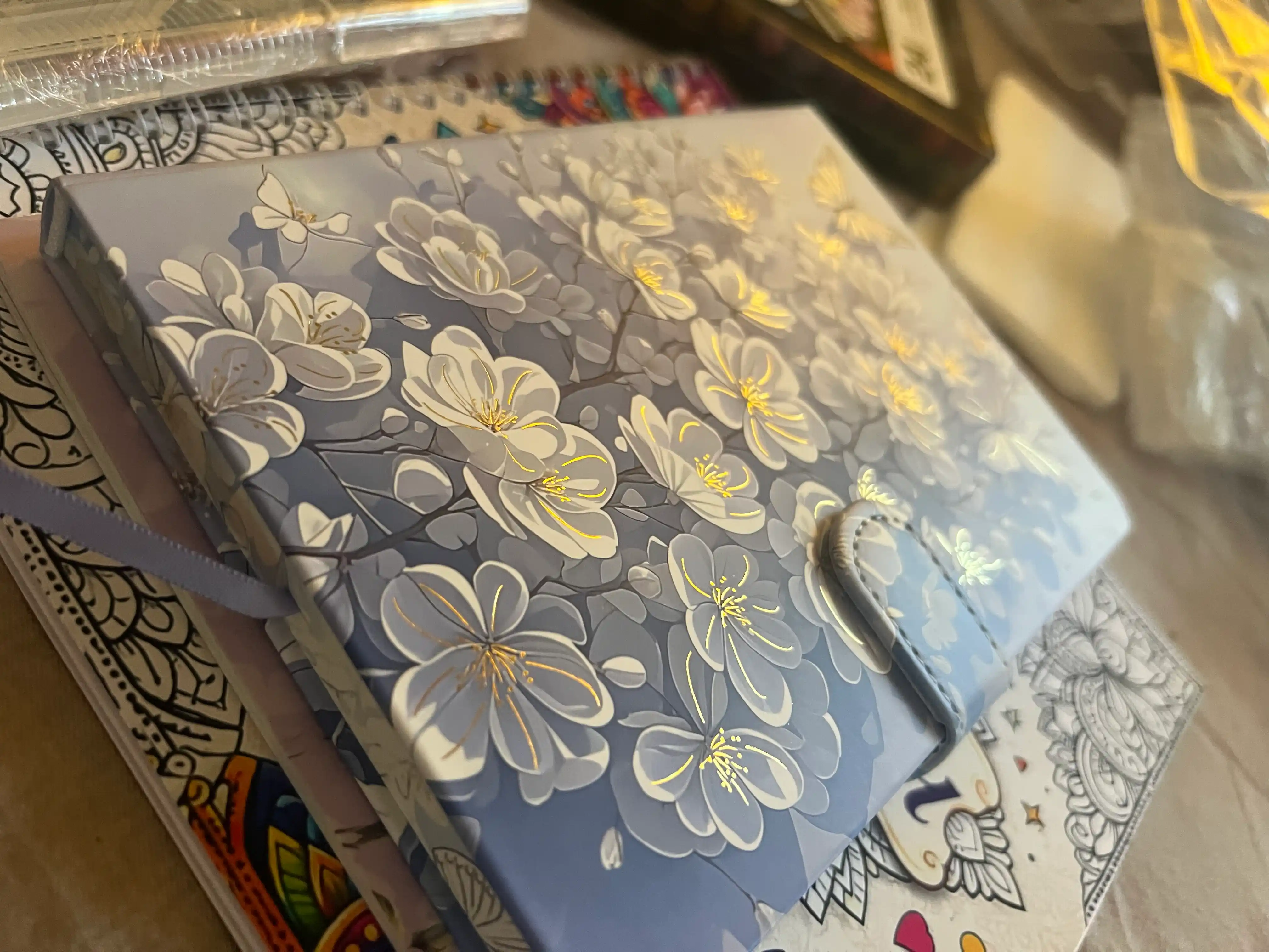 Kreativ gulli bloknot, 13 x 19 sm, qizlar uchun chiroyli planner, B6, 110b, marmar blaknot