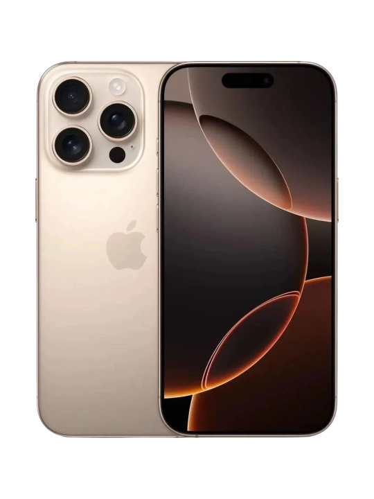 Смартфон iPhone 16 Pro, Pro Max, 128, 256 ГБ, 1-SIM, Dual-SIM, стекло и чехол в подарок