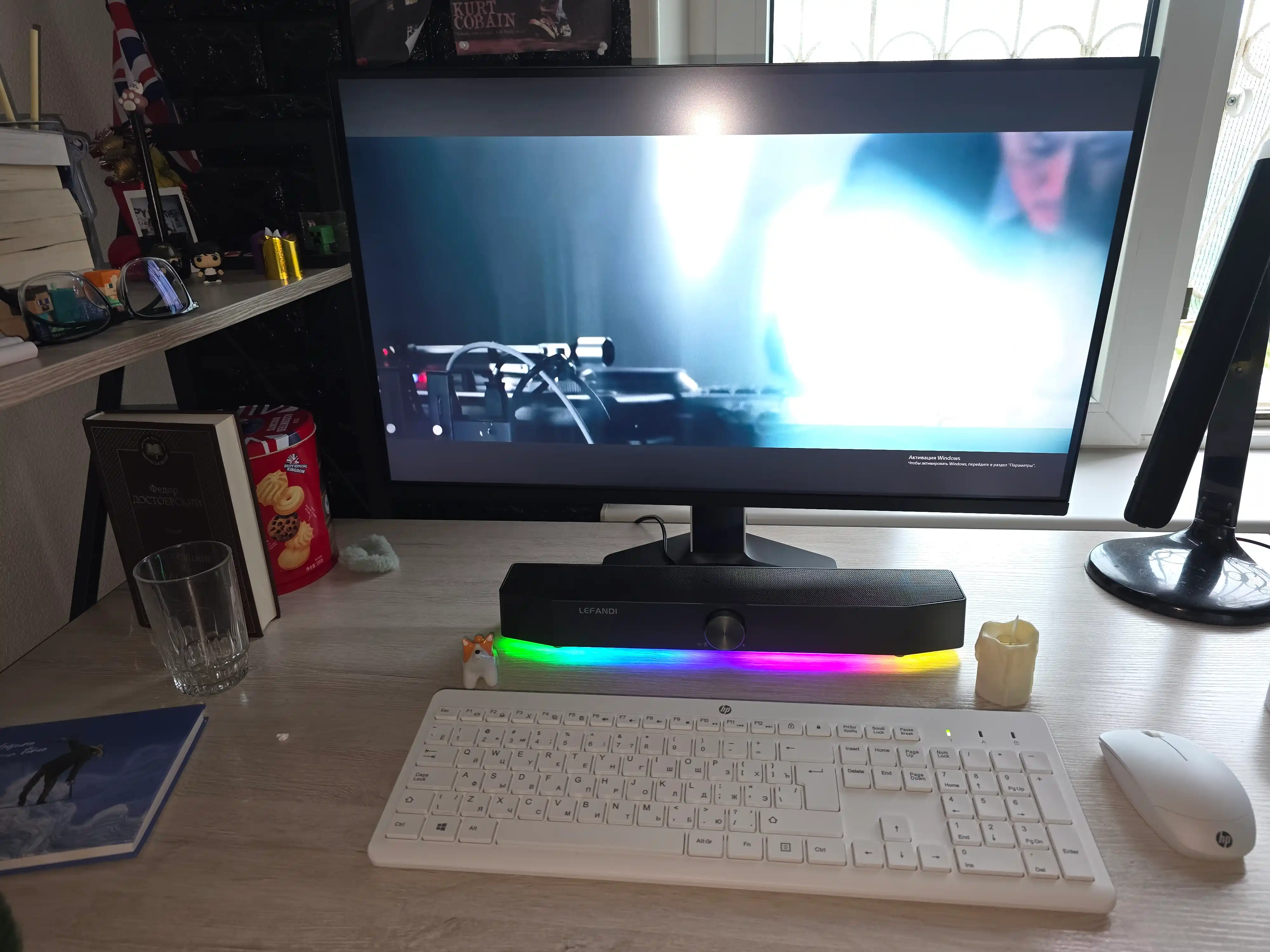 Bluetooth saundbar 10Vt, kompyuter, smartfon, noutbuk va televizor uchun stereo kolonka